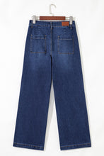 Load image into Gallery viewer, Sail Blue Mimimalist Patch Pocket Womens Shift Jeans
