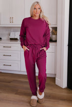 Load image into Gallery viewer, Long Sleeve Pullover and Jogger Pants Lounge Set
