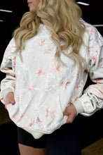 Load image into Gallery viewer, Gray Floral Print Plus Size Loose Hoodie
