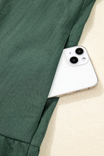 Load image into Gallery viewer, Canton Contrast Ricrac Trim Button V Neck Knotted Bracelet Sleeve Shift Dress
