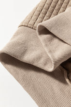 Load image into Gallery viewer, Parchment Leopard Quilted Patchwork Crew Neck Sweatshirt
