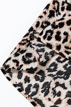 Load image into Gallery viewer, Apricot Leopard Print Tiered Wide Sleeve Maxi Dress
