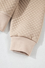 Load image into Gallery viewer, Parchment Solid Color Quilted Long Sleeve Top and Shorts Set
