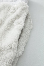 Load image into Gallery viewer, Light Grey Leopard Textured Loose Fit Fleece Lounge Set
