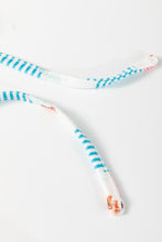 Load image into Gallery viewer, Sky Blue Santa Claus Striped Print Loose Fit Two Piece Lounge Set
