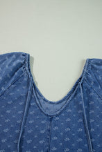 Load image into Gallery viewer, Ashleigh Blue Textured Open Back Loose Fit Denim Dress
