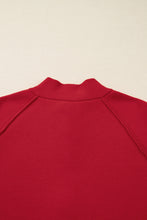 Load image into Gallery viewer, Fiery Red Collared Button Front Wrapped Cardigan Jacket
