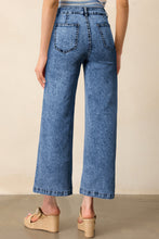 Load image into Gallery viewer, Sky Blue Chic Patch Pocket Straight Leg Loose Jeans
