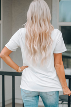 Load image into Gallery viewer, White STARS AND STRIPES Crew Neck Graphic Tee
