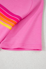 Load image into Gallery viewer, Bonbon Striped Patch Front Casual Tee
