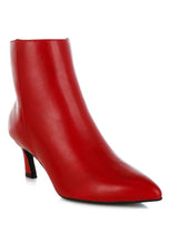 Load image into Gallery viewer, 21004-1762429925305-Faux Leather Ankle Boots_SH5359_RED (2).jpg

