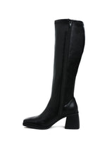 Load image into Gallery viewer, 21004-1762431004742-Faux Leather Block Heel Boots_SH5360_BLACK (5).jpg
