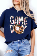 Load image into Gallery viewer, Blue GAME DAY TOUCH DOWN Graphic T Shirt
