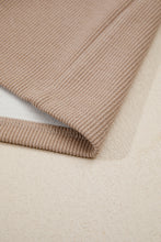 Load image into Gallery viewer, Dark Khaki Thermal Textured Leopard Drawstring Baggy Hoodie
