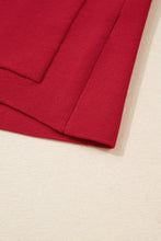 Load image into Gallery viewer, Fiery Red Collared Button Front Wrapped Cardigan Jacket
