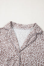 Load image into Gallery viewer, White Leopard Print Long Sleeve and Pants Pajamas Set
