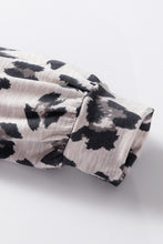 Load image into Gallery viewer, Khaki Leopard Print Drawstring Hoodie and Skinny Pants Lounge Set
