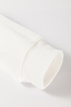 Load image into Gallery viewer, White Floral Patchwork Waffle Knit Raglan Top
