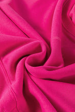 Load image into Gallery viewer, Rose Red Drop Shoulder Crisscross Stitching Pocketed Loose Sweatshirt
