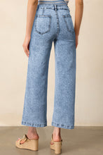 Load image into Gallery viewer, Light Blue Chic Patch Pocket Straight Leg Loose Jeans

