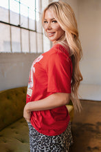 Load image into Gallery viewer, Tomato Red COWBOY Take Me Away Graphic Western Loose Tee
