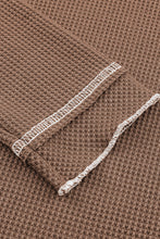 Load image into Gallery viewer, Smoke Gray Textured Round Neck Long Sleeve Top
