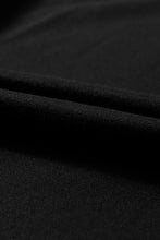 Load image into Gallery viewer, Black Solid Color Puff Sleeve Ruffle Hem Mini Dress
