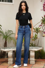 Load image into Gallery viewer, Ashleigh Blue Double Button Zip Fly Straight Leg Jeans
