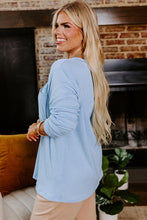 Load image into Gallery viewer, Myosotis Plus Size Ribbed Textured Long Sleeve T Shirt
