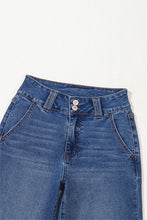 Load image into Gallery viewer, Ashleigh Blue Double Button Zip Fly Straight Leg Jeans
