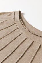 Load image into Gallery viewer, Parchment Seam Detail Lace Contrast Cuffs Raglan Sleeve Top
