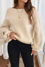 Load image into Gallery viewer, Jet Stream Ribbed Knit Ribbon Knot Backless Drop Shoulder Sweater
