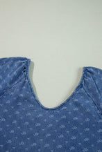 Load image into Gallery viewer, Ashleigh Blue Textured Open Back Loose Fit Denim Dress
