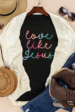 Load image into Gallery viewer, Black Love Like Jesus Crew Neck Graphic Tee
