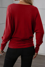 Load image into Gallery viewer, Red Dahlia Solid Color Extended Cuffs Long Sleeve Top
