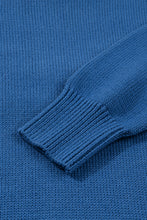 Load image into Gallery viewer, Dusk Blue Howdy Embroidered Graphic Western Sweater
