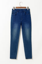 Load image into Gallery viewer, Ashleigh Blue Multiple Pockets Straight Leg Washed Stretchy Knit Casual Jeans
