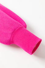 Load image into Gallery viewer, Rose Red YEEHAW Cowboy Hat Drop Shoulder Oversized Sweater
