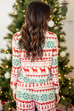 Load image into Gallery viewer, White Christmas Print Pullover and Pants Lounge Set
