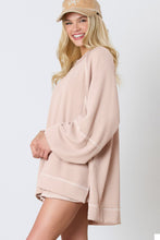 Load image into Gallery viewer, Jet Stream Corded Lantern Sleeve Top High Waist Ruffled Mini Skirt Set
