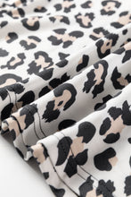 Load image into Gallery viewer, Black Color Block Leopard Patchwork Long Sleeve Casual Top
