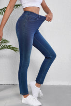 Load image into Gallery viewer, Ashleigh Blue Multiple Pockets Straight Leg Washed Stretchy Knit Casual Jeans

