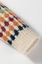 Load image into Gallery viewer, Multicolour Dotty Pattern Knit Button Front V Neck Sweater Cardigan
