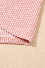 Load image into Gallery viewer, Blossom Corded Knit Crew Neck Puff Sleeve Shift Mini Dress
