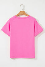 Load image into Gallery viewer, Bonbon Striped Patch Front Casual Tee
