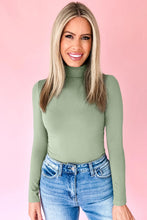 Load image into Gallery viewer, Green Bay Slim Fit High Neck Long Sleeve Basic Top
