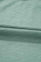 Load image into Gallery viewer, Mist Green Metallic Sheen Edge Scoop Neck Tank Top
