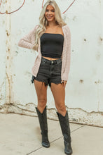 Load image into Gallery viewer, Jet Stream Mix Pattern Hollowed Knit Open Front Cardigan
