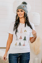 Load image into Gallery viewer, White Christmas Tree Graphic Tee
