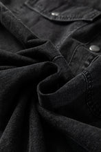 Load image into Gallery viewer, Medium Grey Beau Chest Pocket Raw Hem Denim Loose Shirt Dress
